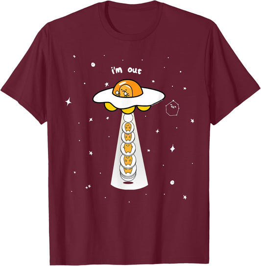 Gudetama Spaced Out Shirt T-Shirt - T-Shirt | Maroon