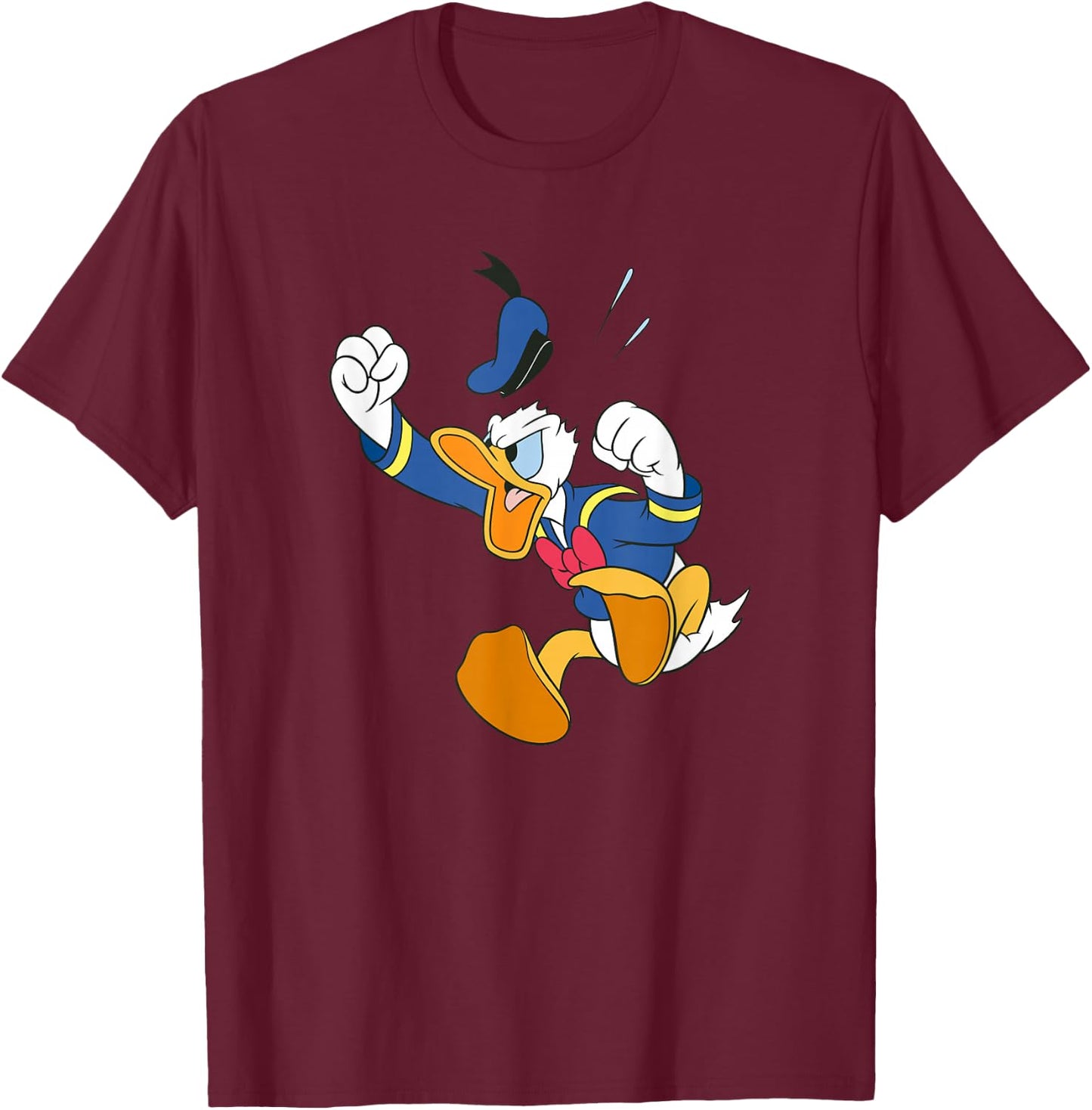 Disney Donald Duck Fit of Anger T-Shirt - T-Shirt | Maroon
