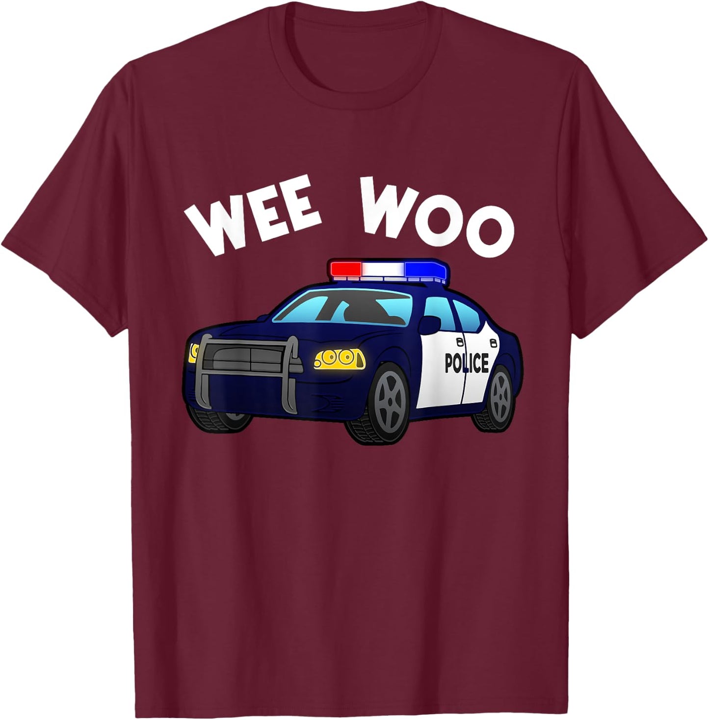 Funny Police Officer Art Women Kids Boys Cop Police T-Shirt - T-Shirt | Maroon