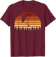 Vintage Sunset Paragliding Gift Paragliders T-Shirt - T-Shirt | Maroon