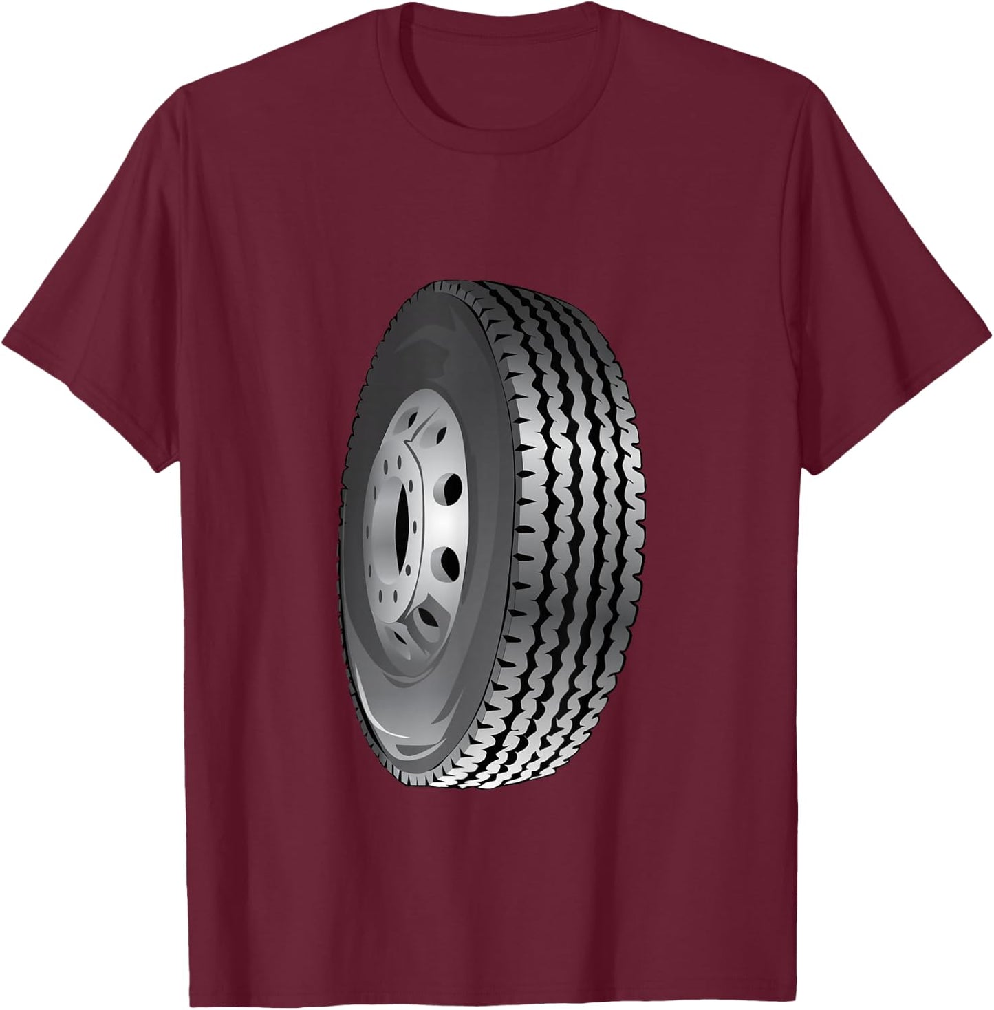Big Huge Tire T-Shirt - T-Shirt | Maroon