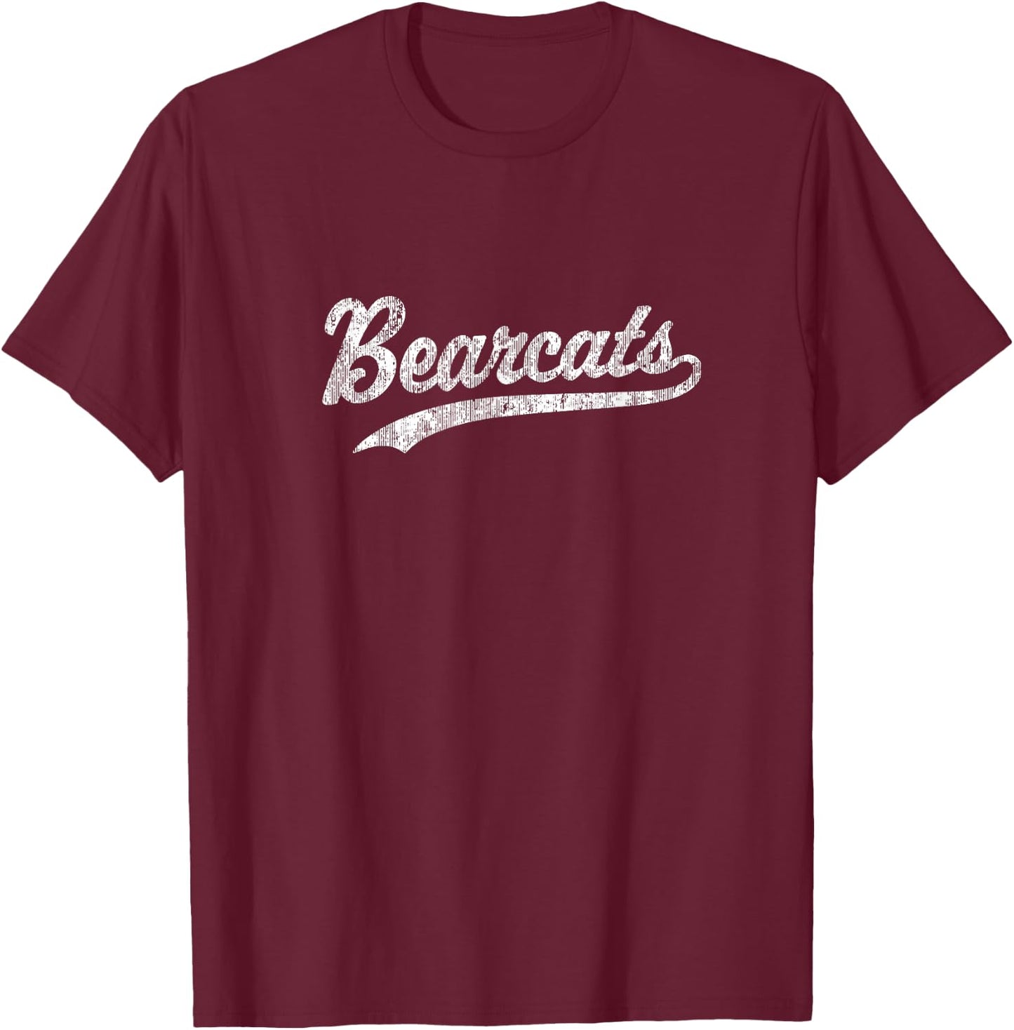 Bearcats T Shirt Vintage Sports Name Design T-Shirt - T-Shirt | Maroon