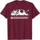 Cow Moody Funny Sleepy Cow Lazy Cow T-Shirt - T-Shirt | Maroon