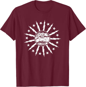 Buffalo New York City Flag Shirt T-Shirt - T-Shirt | Maroon