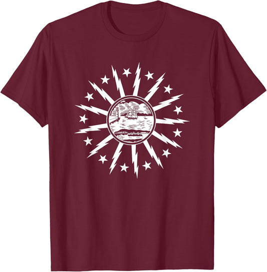 Buffalo New York City Flag Shirt T-Shirt - T-Shirt | Maroon