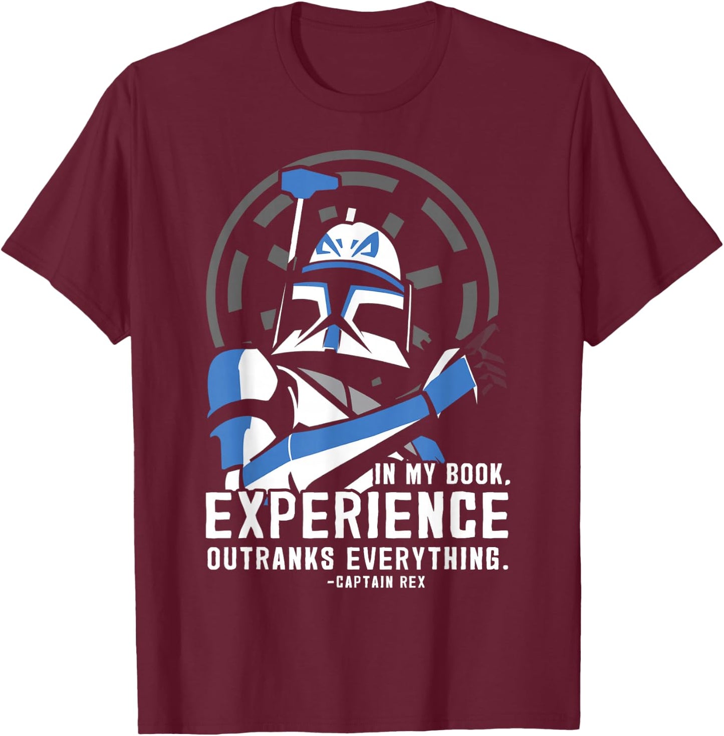 Star Wars Clone Wars Captain Rex Experience Graphic T-Shirt - T-Shirt | Maroon