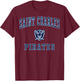 Saint Charles High School Pirates T-Shirt - T-Shirt | Maroon