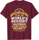 Salesman T Shirt Gift World's Sexiest Salesman T-Shirt - T-Shirt | Maroon