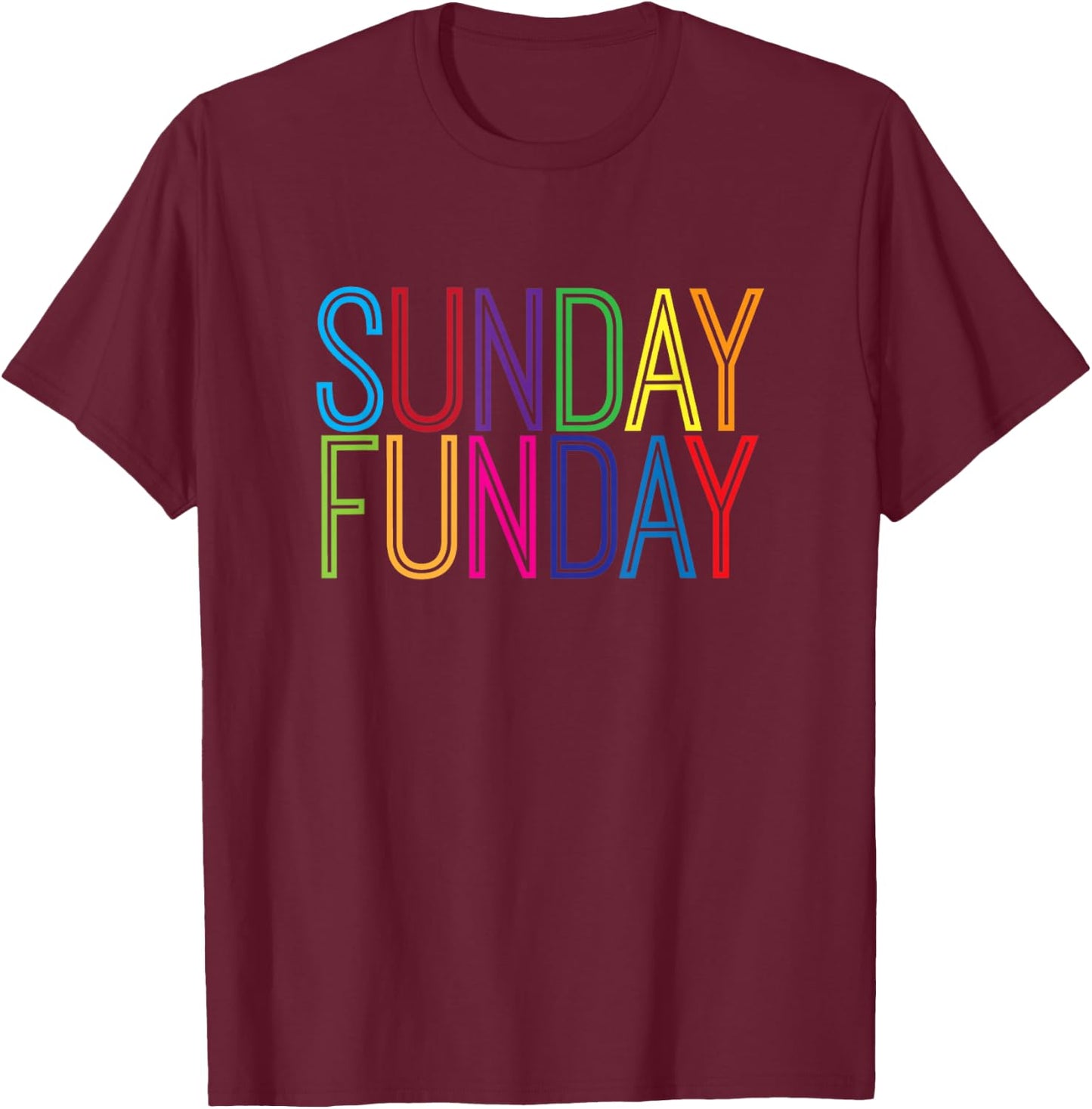 Sunday Funday T shirt T-Shirt - T-Shirt | Maroon
