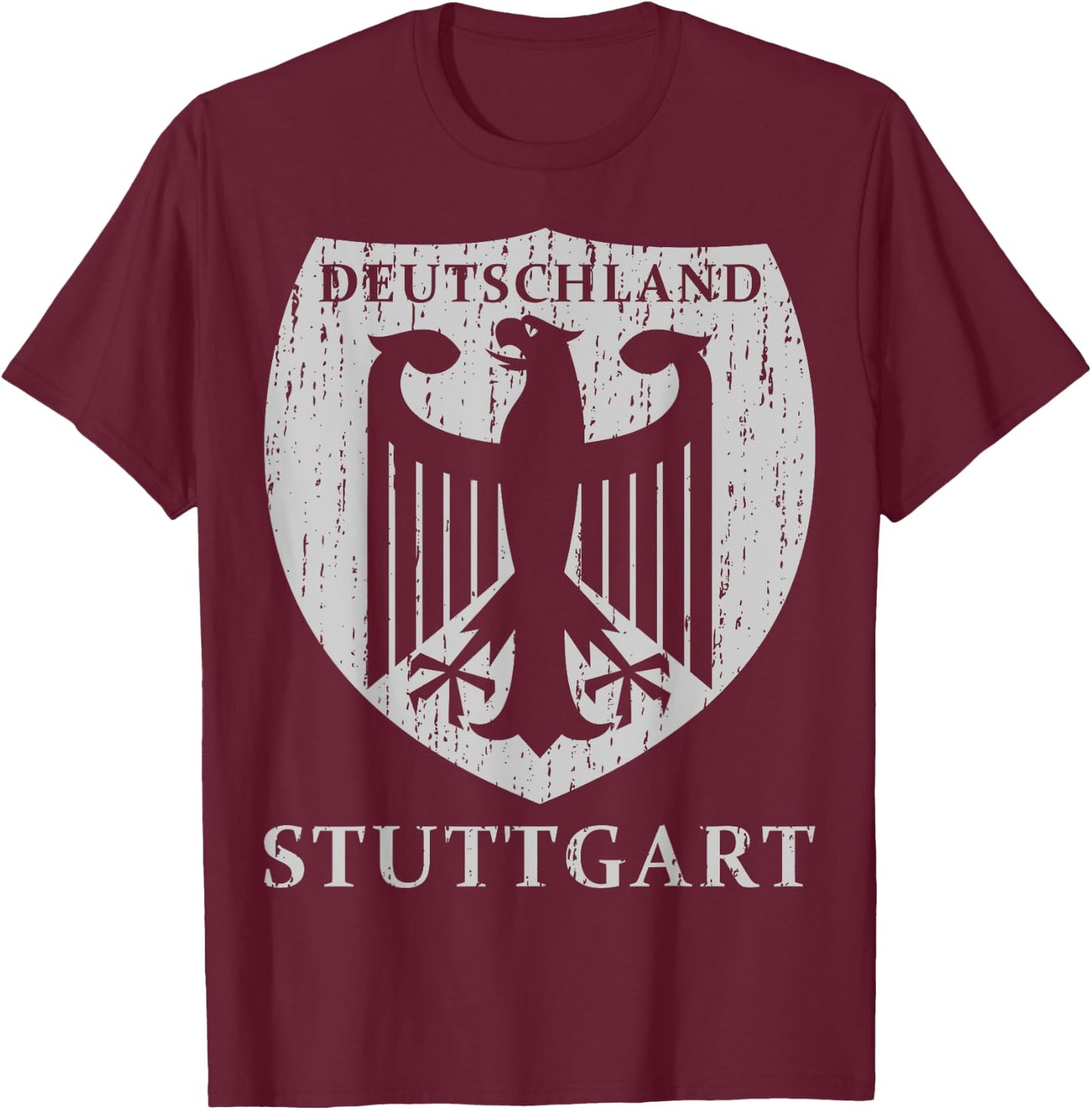 Germany Deutschland Stuttgart T-Shirt - T-Shirt | Maroon