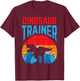 Dinosaur Trainer T-Rex Funny Easy Halloween Costume Boys T-Shirt - T-Shirt | Maroon