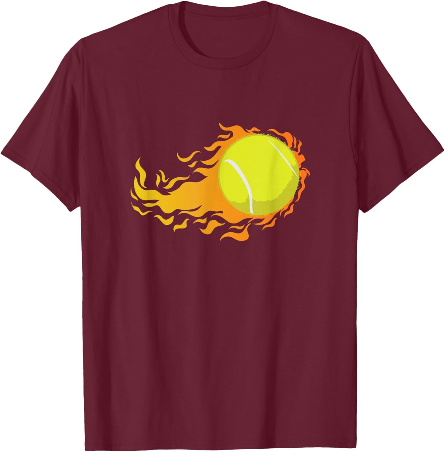 Tennis Ball Burns Like a Butterball T-Shirt - T-Shirt | Maroon