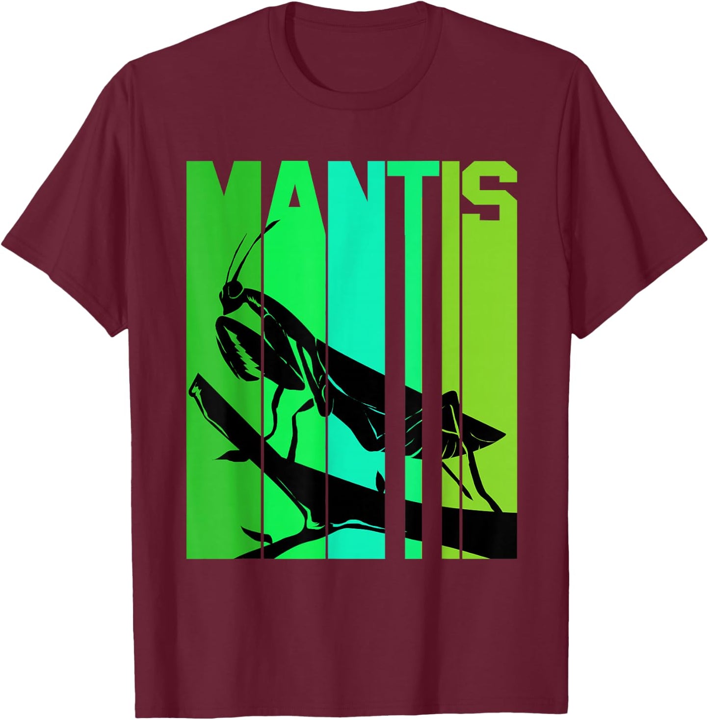 Praying Mantis T-Shirt - T-Shirt | Maroon