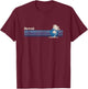 Hawaiian Vintage 80s Palm Trees Sunset T-Shirt - T-Shirt | Maroon