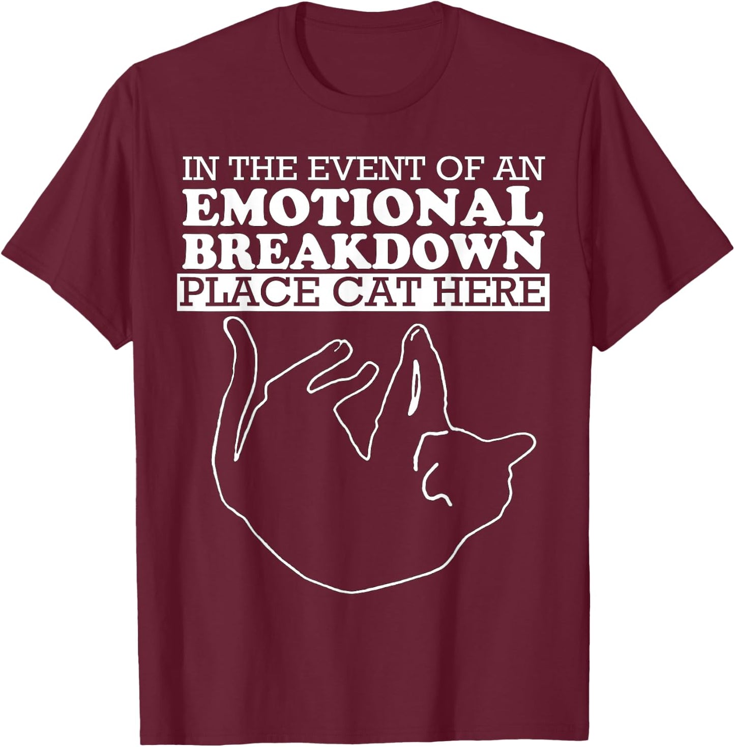 Cat Shirts /Women - Funny Cat Shirts for Cat Dad/Mom T-Shirt - T-Shirt | Maroon