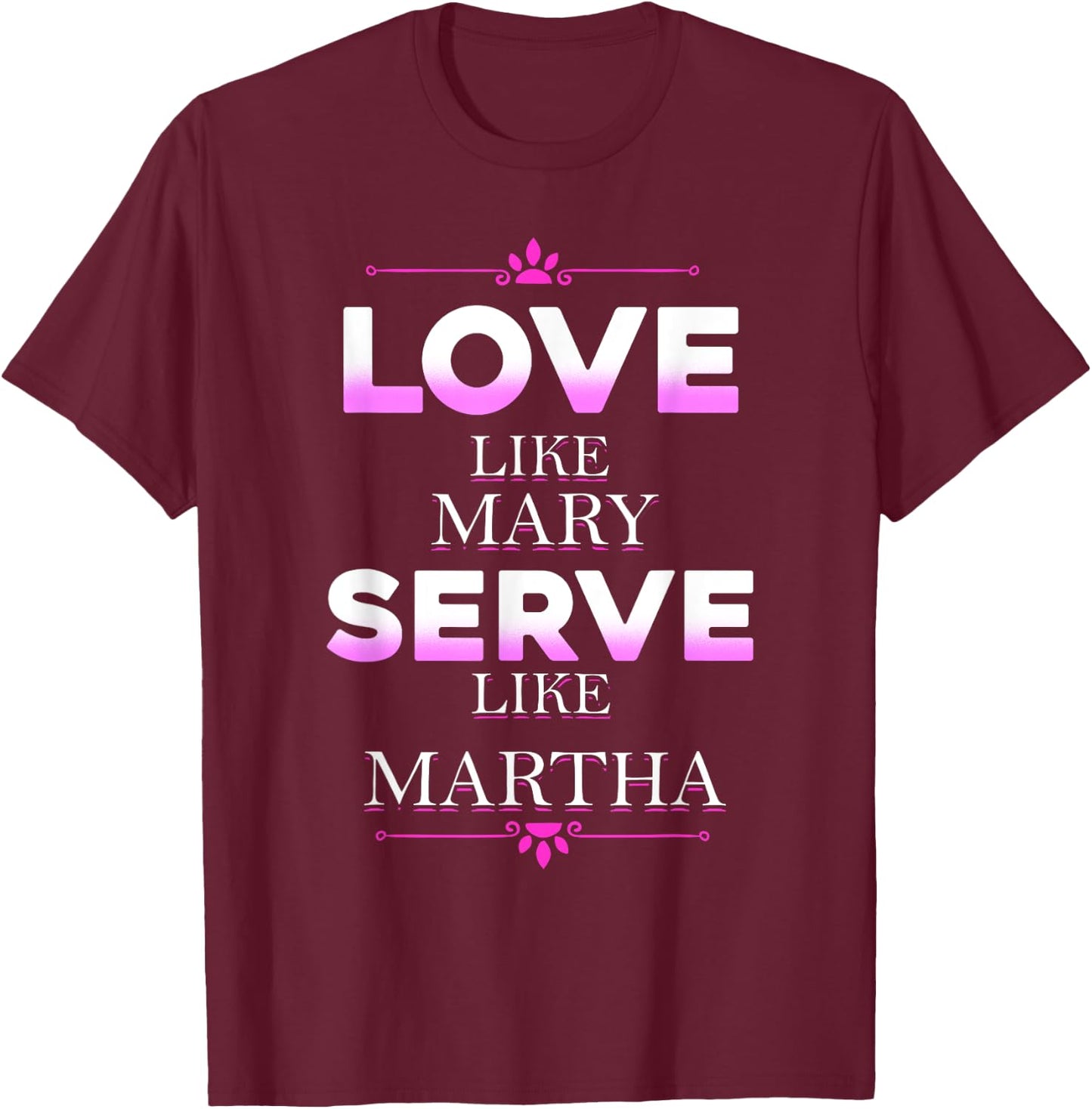 Catholic Shirt - Virgin Mary Shirt - Martha Shirt T-Shirt - T-Shirt | Maroon