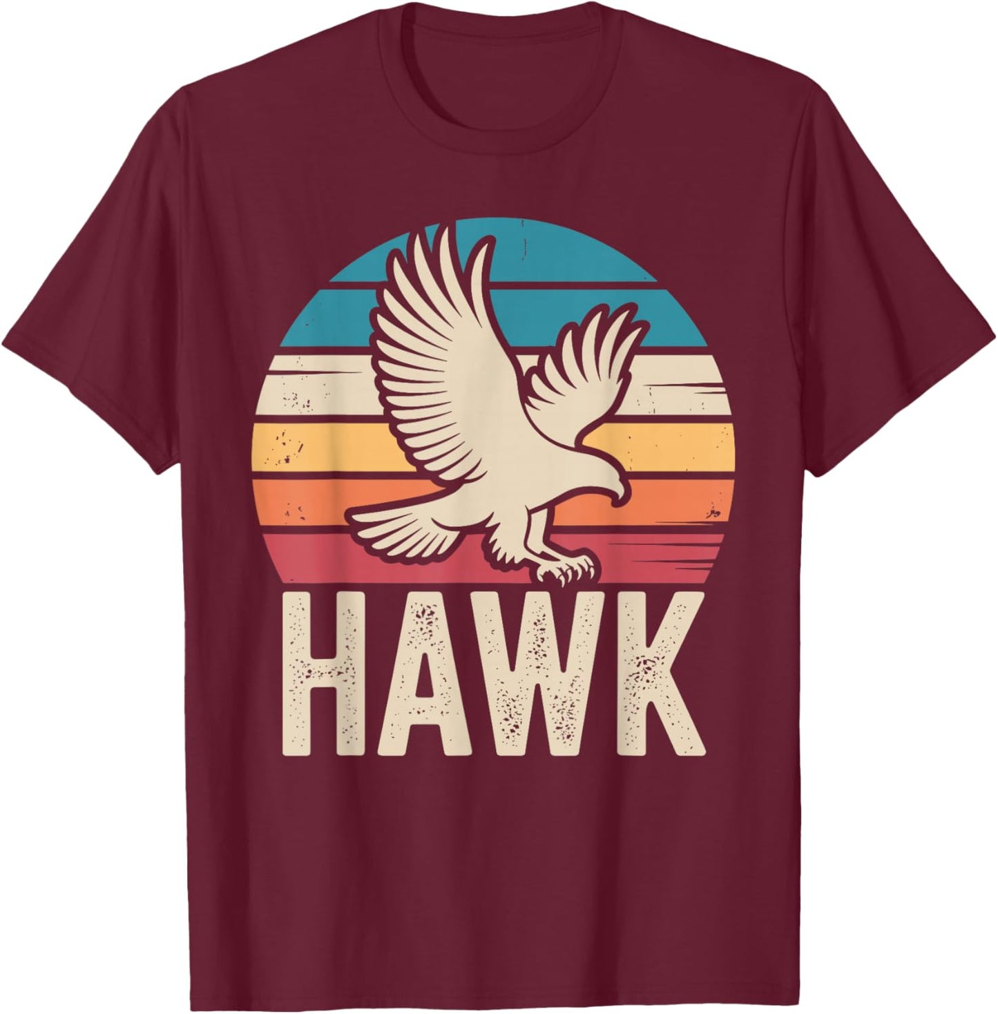 Falconry Art Women Kids Hawk Bird Lover Falconer T-Shirt - T-Shirt | Maroon