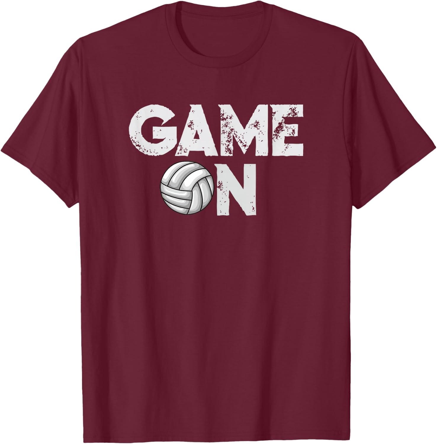 Cute Funny Volleyball For Teen Girls and Women T-Shirt - T-Shirt | Maroon