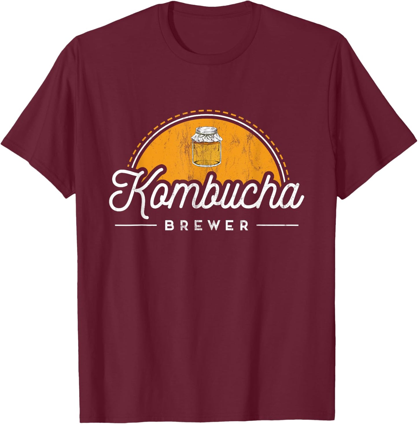 Kombucha: Kombucha Brewer T-Shirt - T-Shirt | Maroon