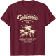 Mission Beach CA 92109 Summer Vacation San Diego California T-Shirt - T-Shirt | Maroon