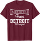 Imported from Detroit 100% Original Michigan T-Shirt - T-Shirt | Maroon