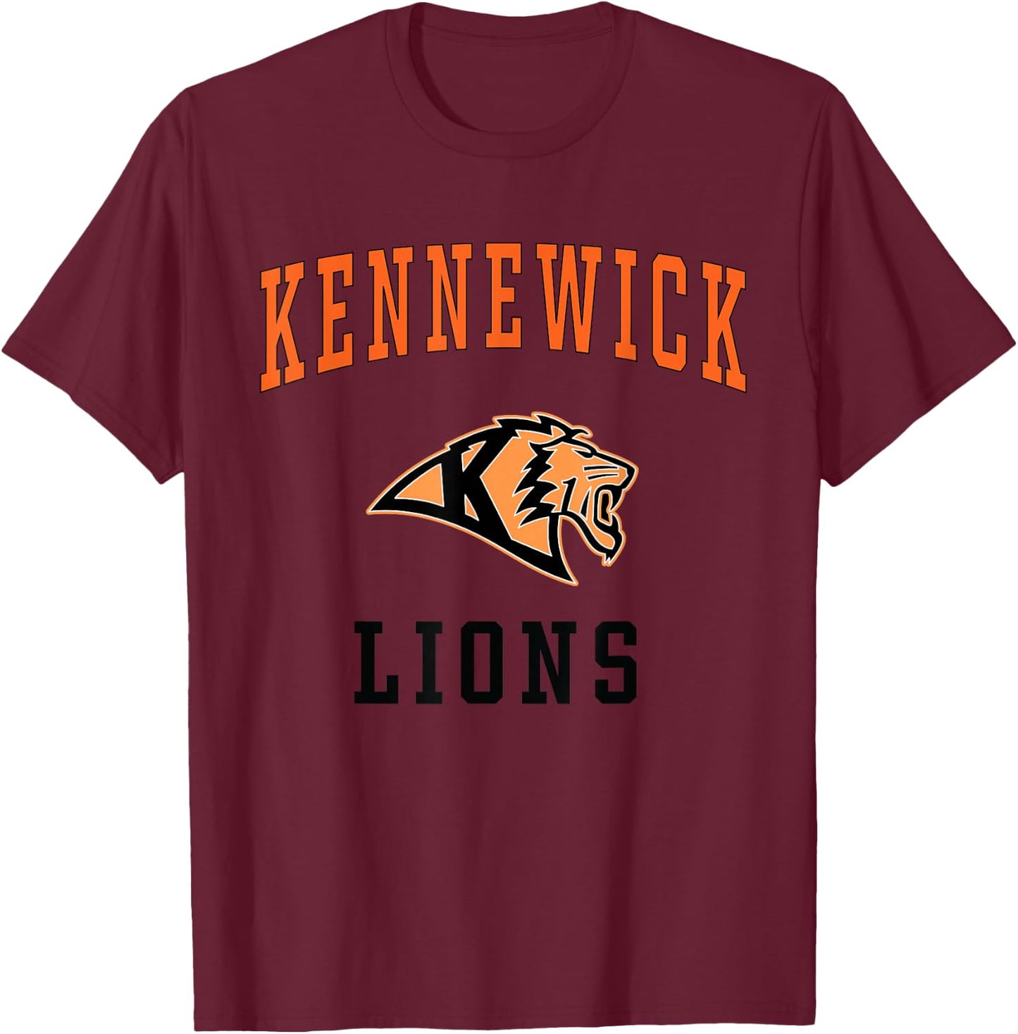 Kennewick High School Lions C1 T-Shirt - T-Shirt | Maroon