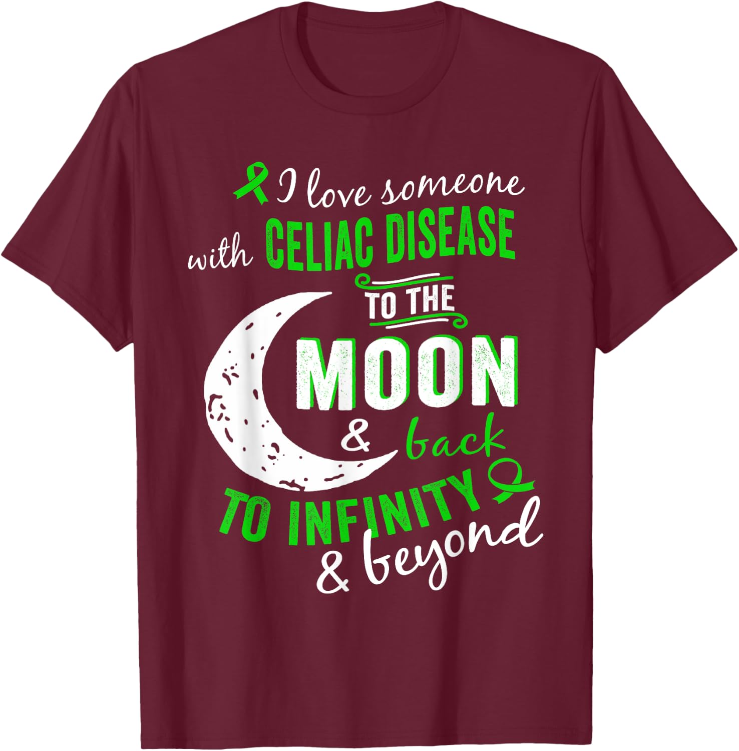 Celiac Disease Shirt - Celiac Disease Awareness Shirt T-Shirt - T-Shirt | Maroon