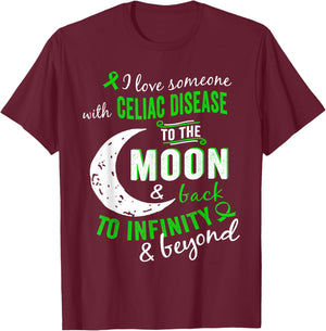 Celiac Disease Shirt - Celiac Disease Awareness Shirt T-Shirt - T-Shirt | Maroon