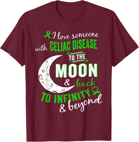 Celiac Disease Shirt - Celiac Disease Awareness Shirt T-Shirt - T-Shirt | Maroon