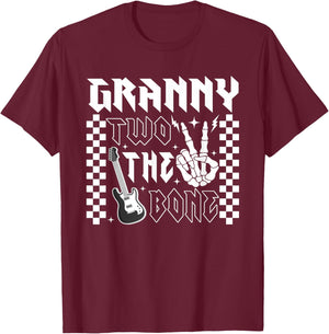 Granny of The Bad Two the Bone Birthday 2 Years Old T-Shirt - T-Shirt | Maroon
