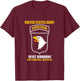 United States Army Airborne 101st Fort Campbell T-Shirt - T-Shirt | Maroon