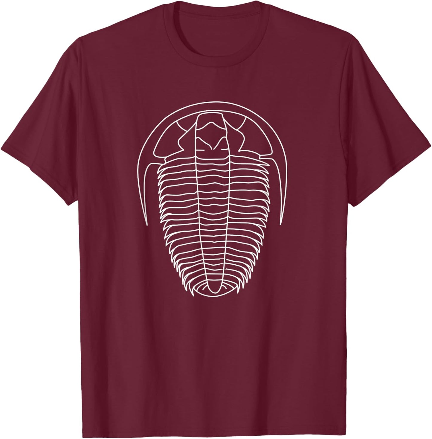 Trilobite , Fossil Shirt, Geology Geologist Rockhound T-Shirt - T-Shirt | Maroon