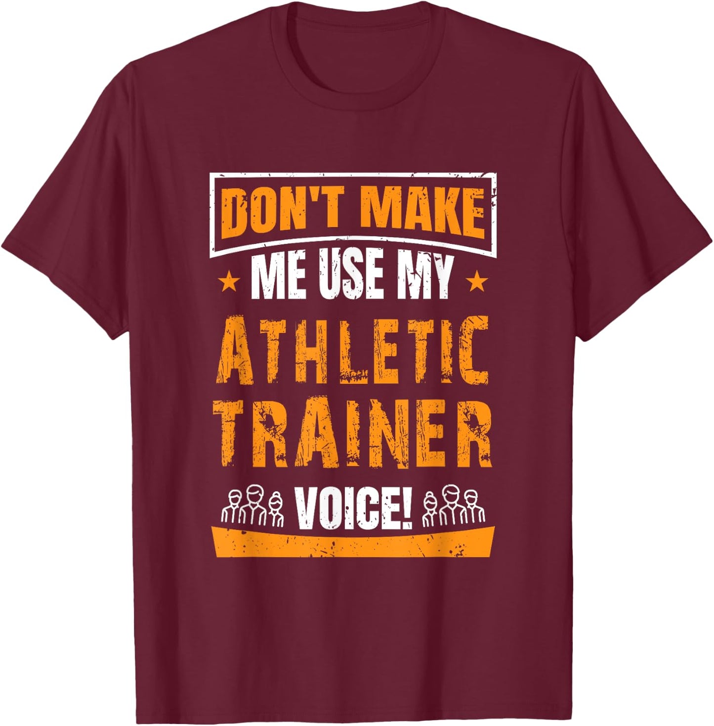 Funny AT Certified Athletic Trainer T Shirt Gift Saying T-Shirt - T-Shirt | Maroon