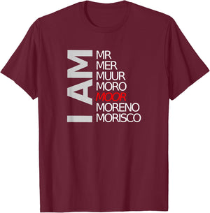 Moorish American Clothing I am Moor T Shirt T-Shirt - T-Shirt | Maroon