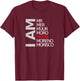 Moorish American Clothing I am Moor T Shirt T-Shirt - T-Shirt | Maroon