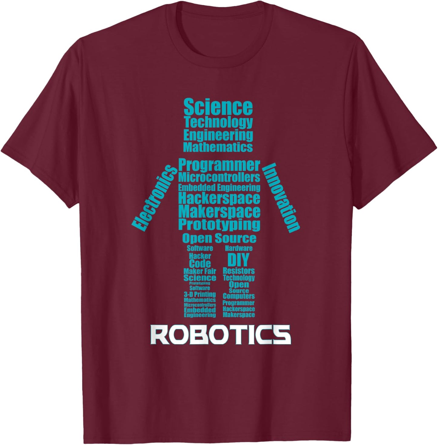 STREAM School Robotics Shirt T-Shirt - T-Shirt | Maroon
