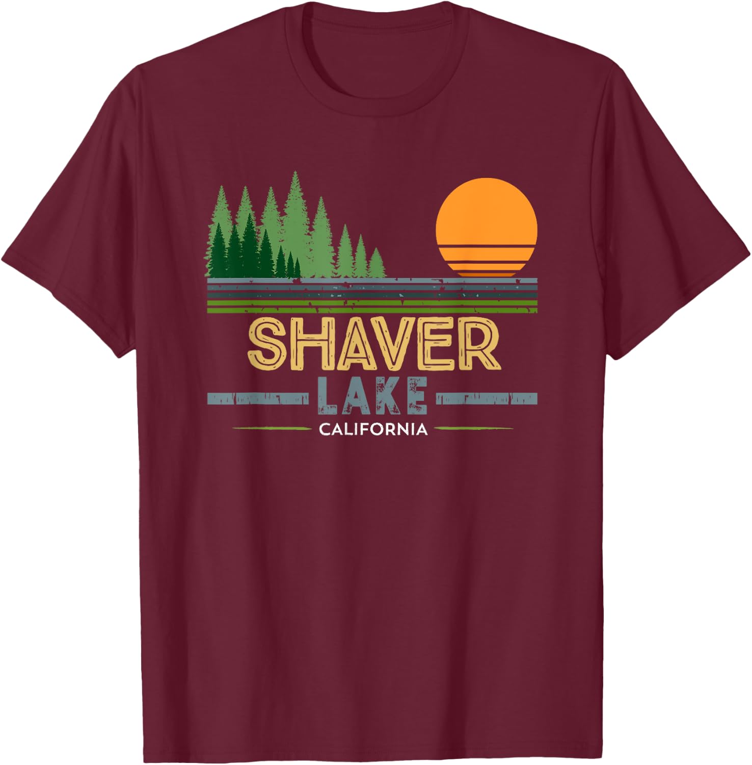 Shaver Lake T-Shirt - T-Shirt | Maroon