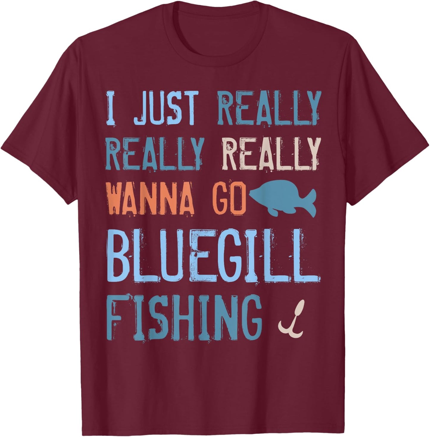 Bluegill for Freshwater Fish Lovers T-Shirt - T-Shirt | Maroon