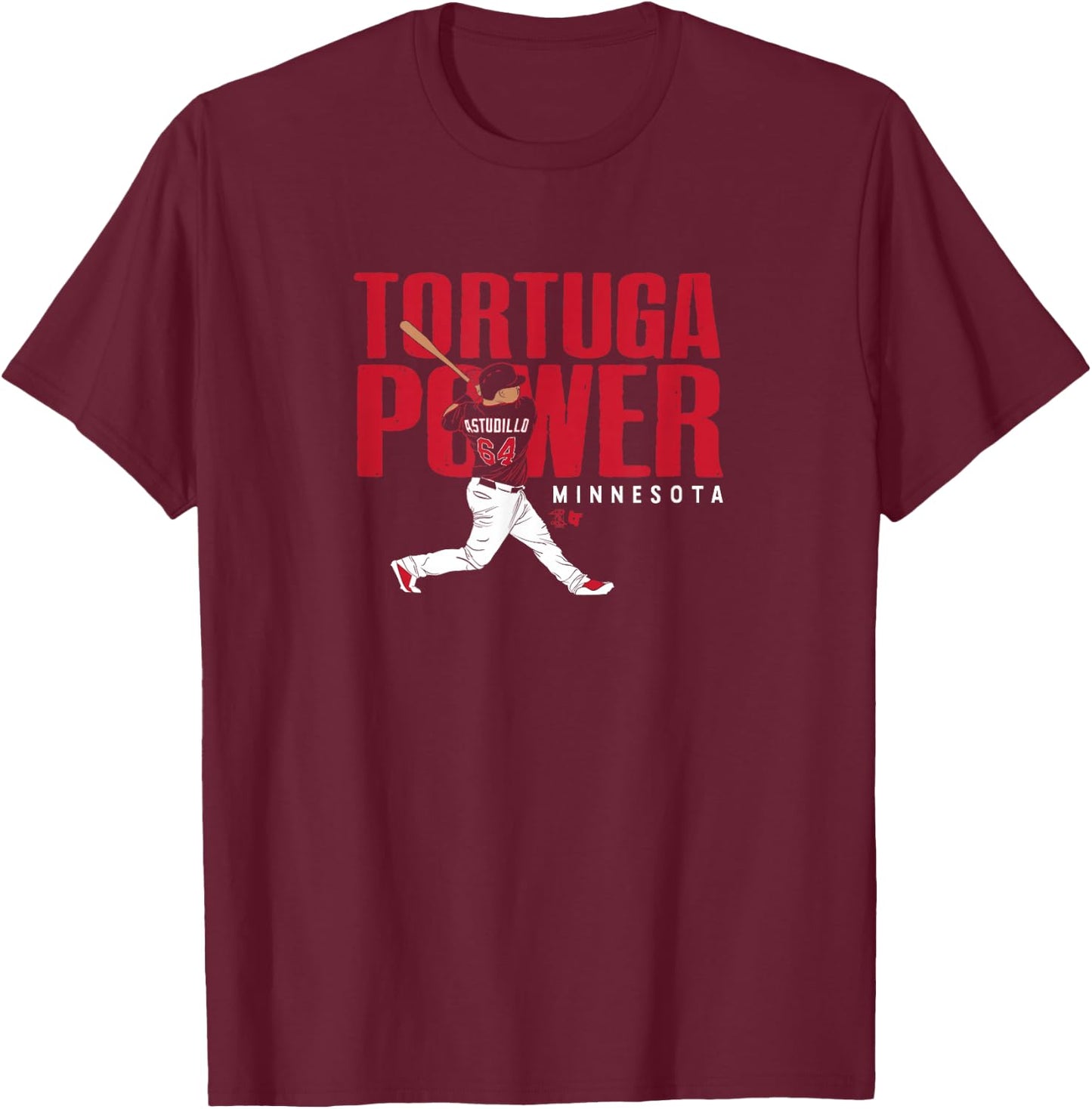 Officially Licensed Willians Astudillo - Tortuga Power T-Shirt - T-Shirt | Maroon