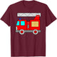 Fire engine boy T-Shirt - T-Shirt | Maroon