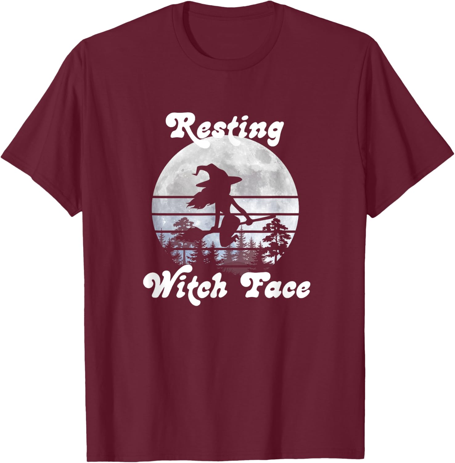 Resting Witch Face T-Shirt - T-Shirt | Maroon