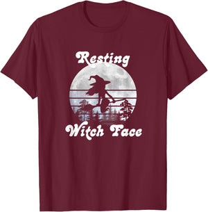 Resting Witch Face T-Shirt - T-Shirt | Maroon