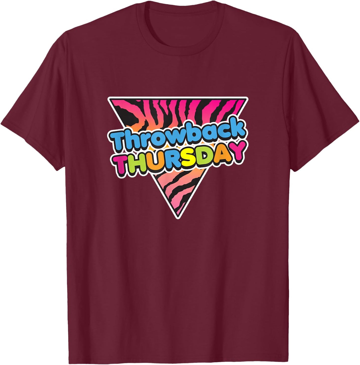 80s Throwback Thursday Funny Saying Graphic T-Shirt - T-Shirt | Maroon