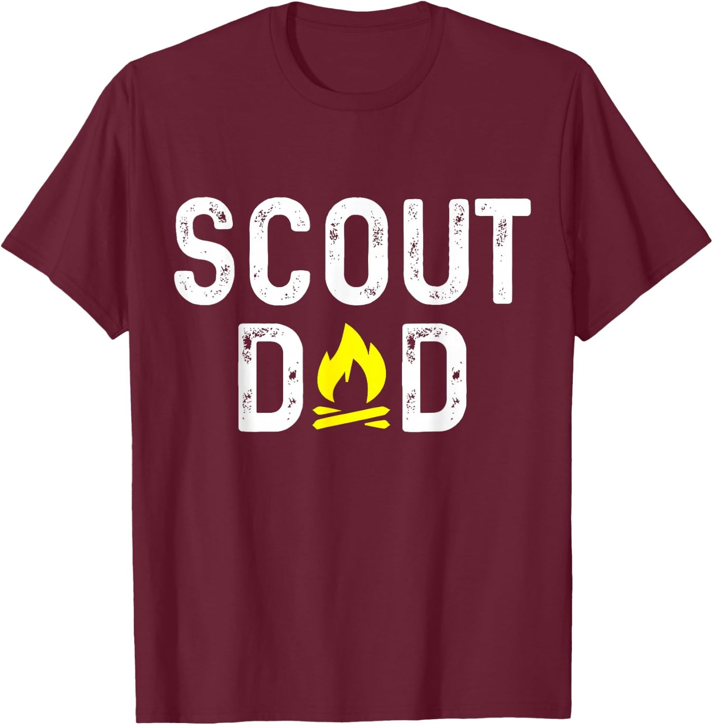 Scout Mom And Dad Gift Scouting Dad - Black - Men's Small T-Shirt - T-Shirt | Maroon