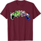 Jiu Jitsu Gift MMA Zombie Fist Bump Roll Halloween BJJ T-Shirt - T-Shirt | Maroon