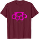 Pink Brass Knuckles Pretty And Hard Core T-Shirt - T-Shirt | Maroon
