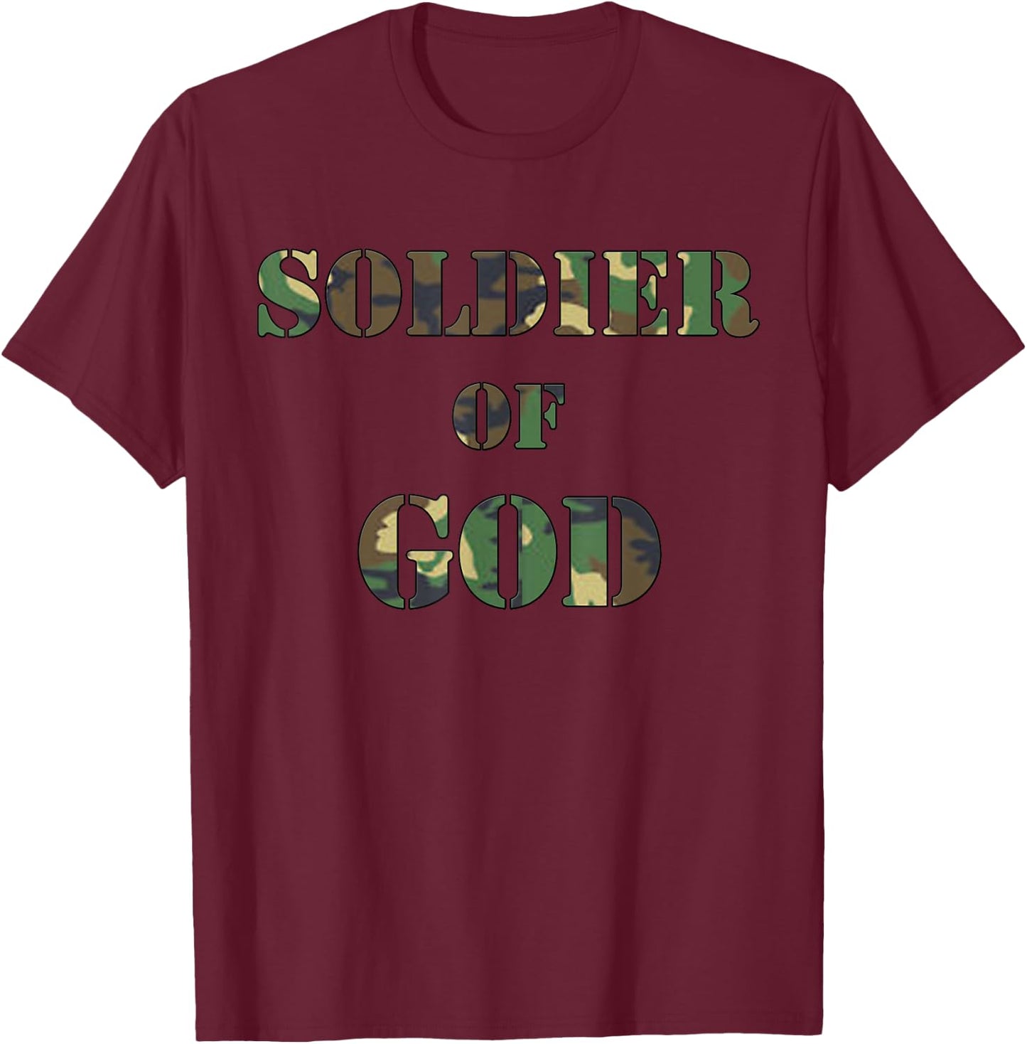 Soldier of God T-Shirt - T-Shirt | Maroon