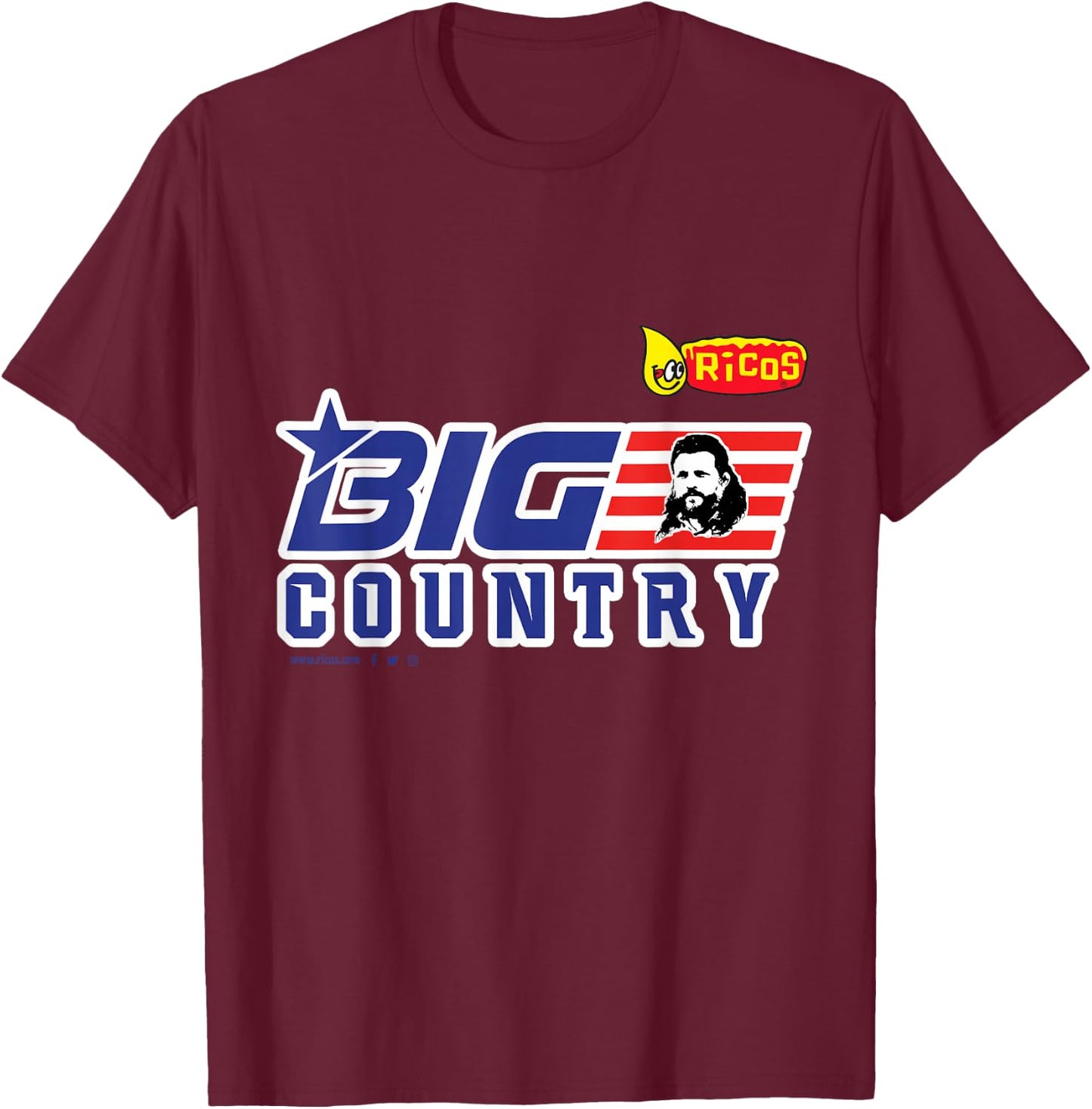 Roy "Big Country" Nelson Fan Gear T-Shirt - T-Shirt | Maroon