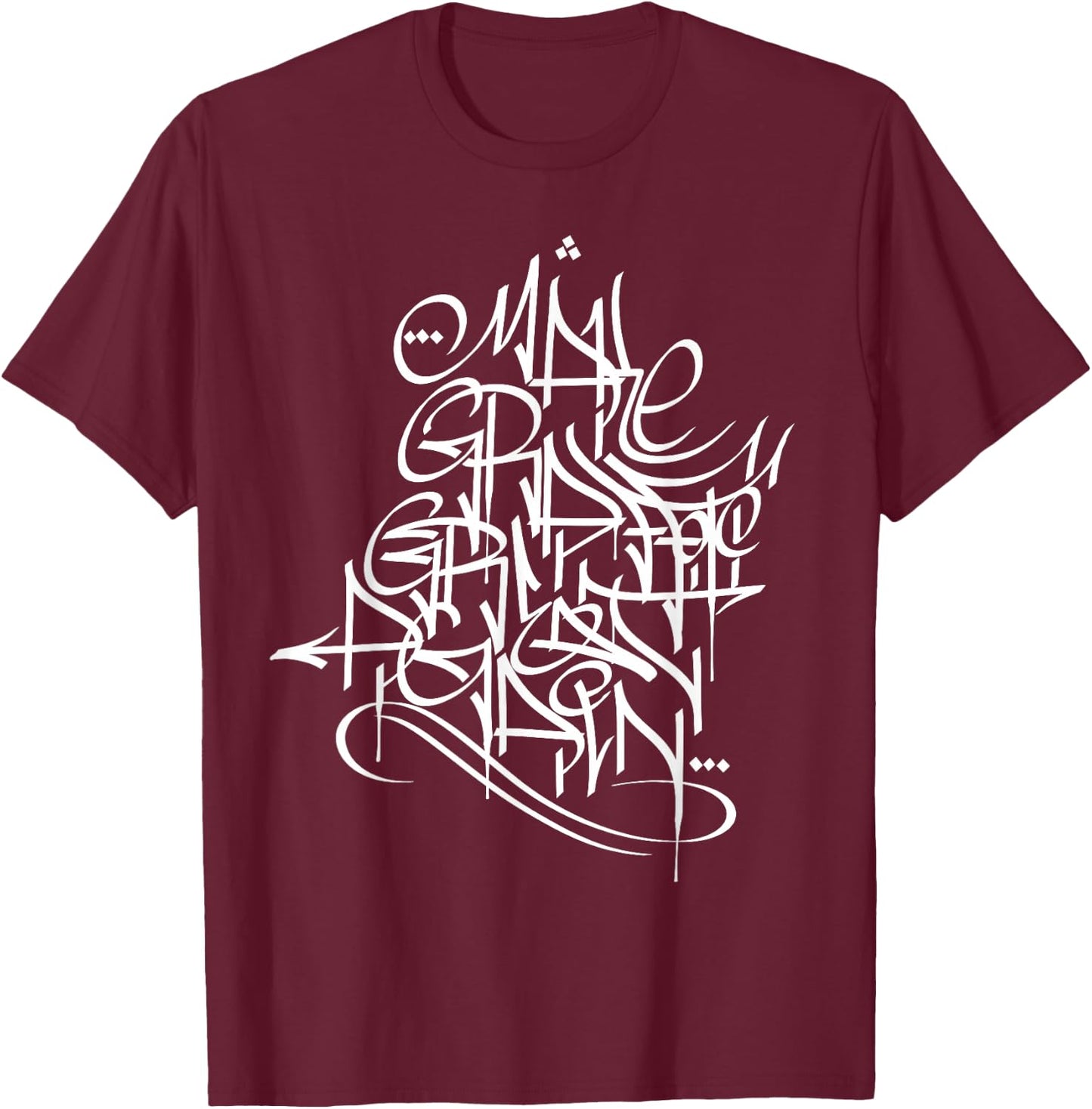 Make Graffiti Great Again - White Handstyle Tag Shirt T-Shirt - T-Shirt | Maroon