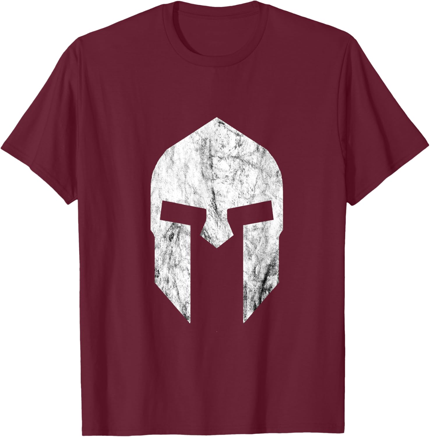 Warrior Spartan Helmet Sparta Soldiers Gladiator T-Shirt - T-Shirt | Maroon